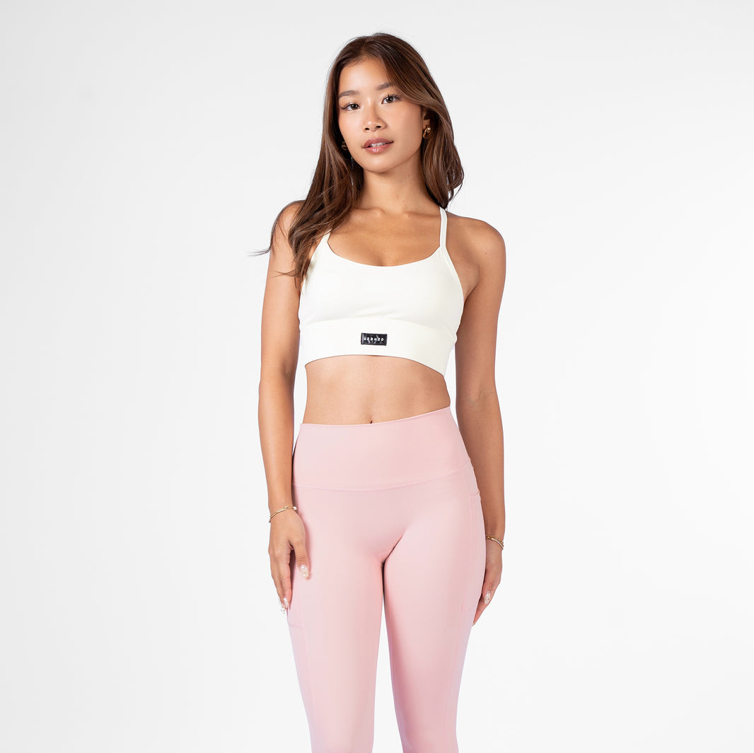 Revitalise Scoop Neck Bra - Milk