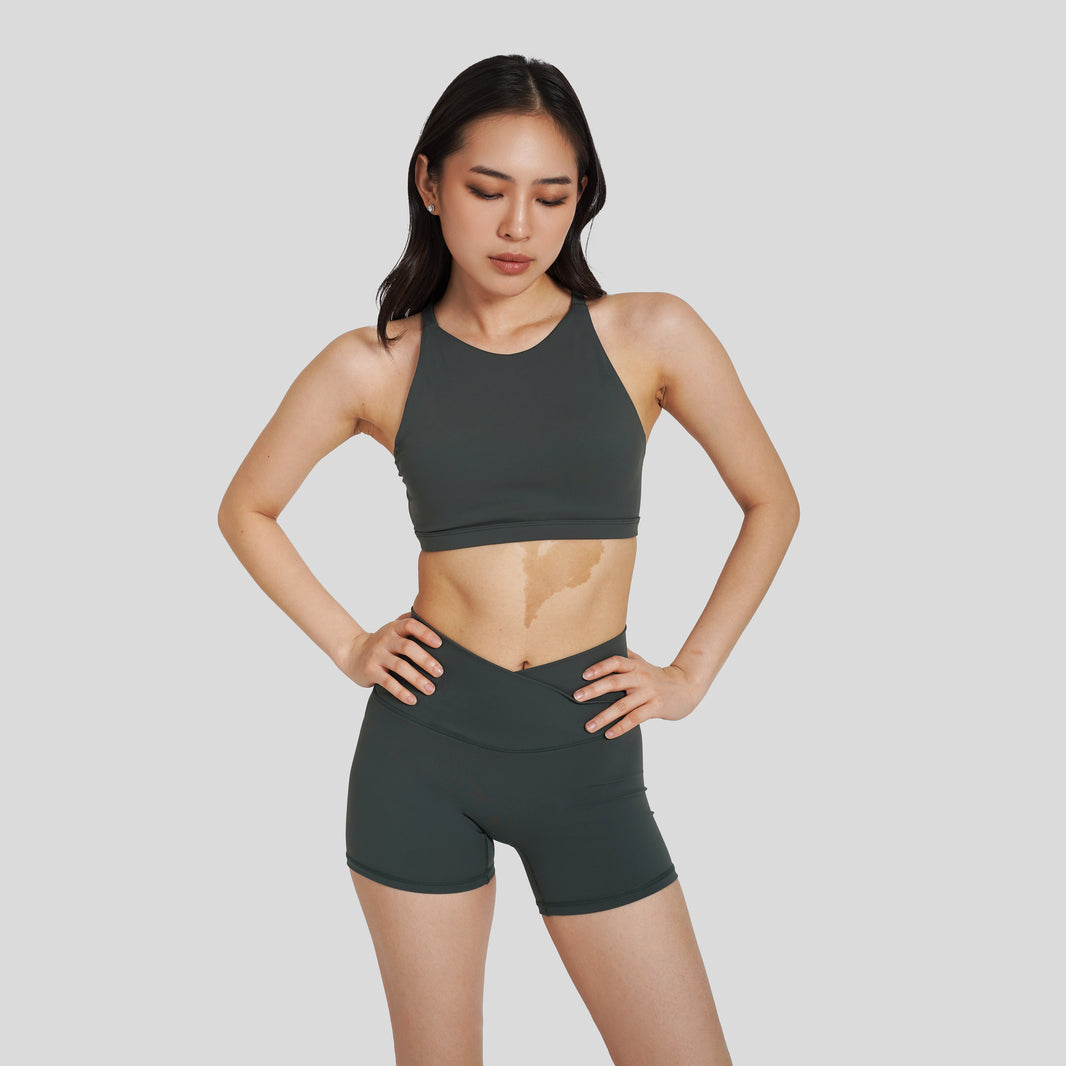 Apex High Neck Bra - Pine - Urbanized Co. S