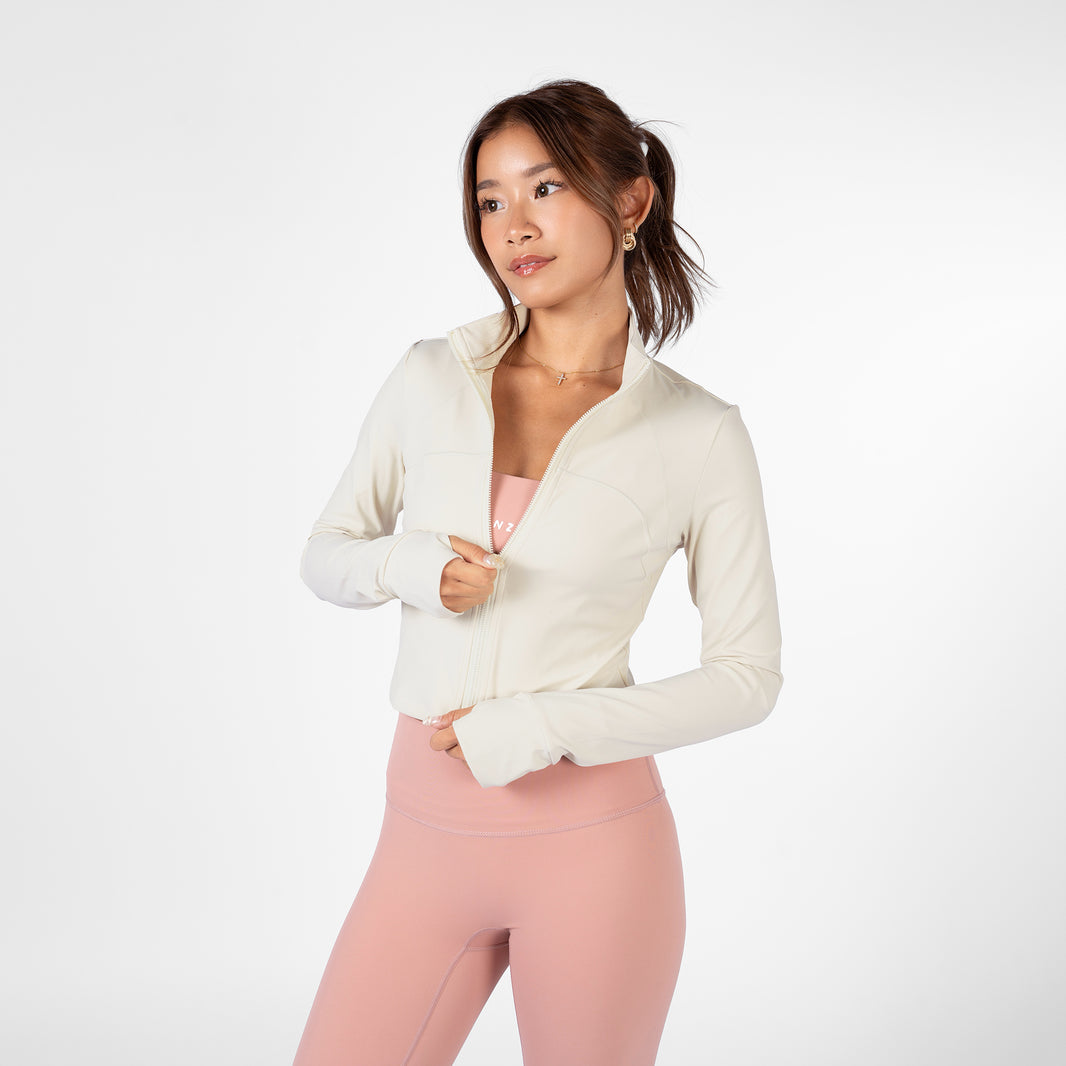 Rover Sculpt Crop Jacket - Bone