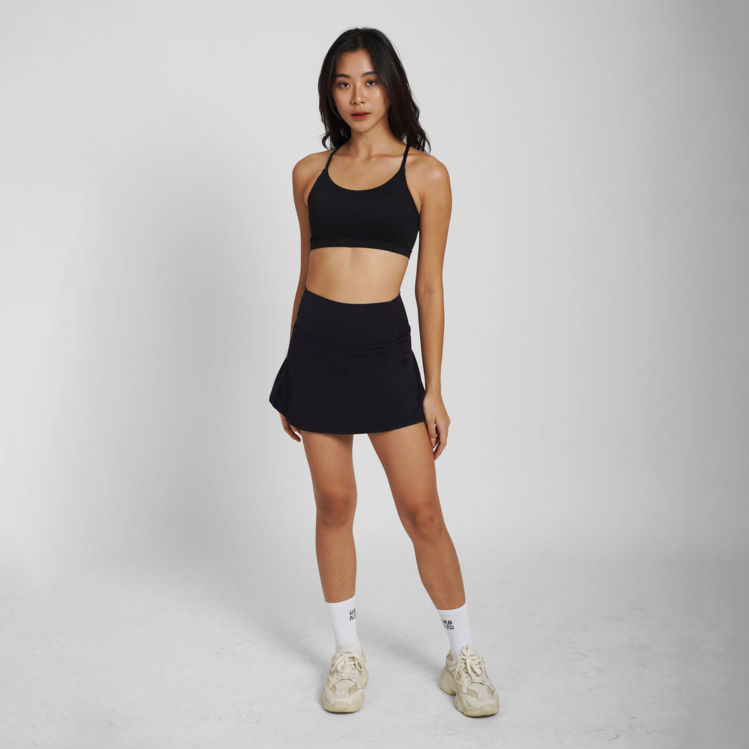 Serve Pleated Skirt - Black - Urbanized Co. S