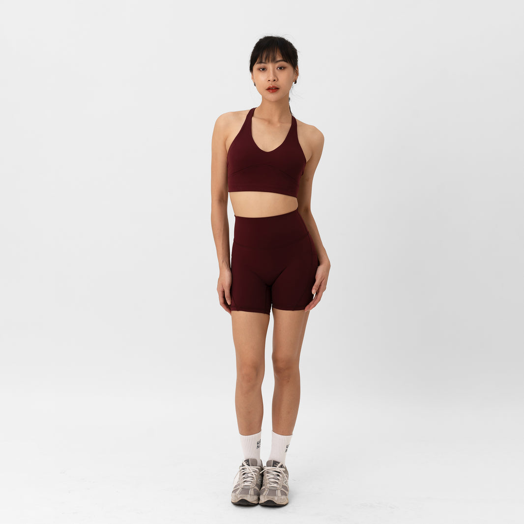 Adapt Highrise Biker Shorts (5") - Rouge