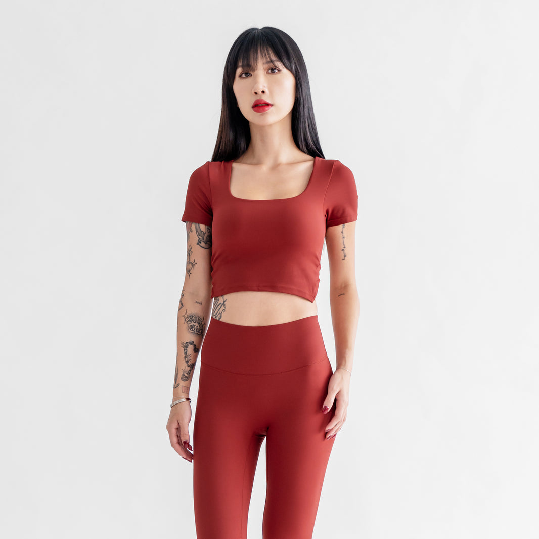 Summit Crop Top - Cherry - Urbanized Co. S