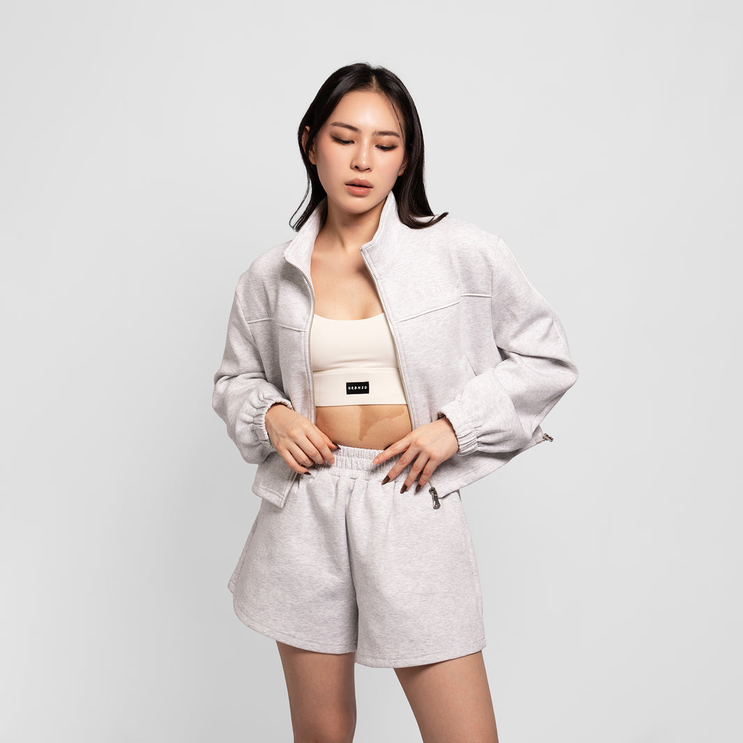 Formula Crop Jacket - Snow Marl