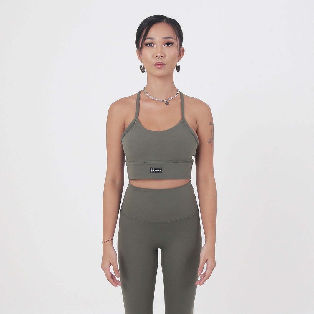 Revitalise Scoop Neck Bra - Forest - Urbanized Co. S