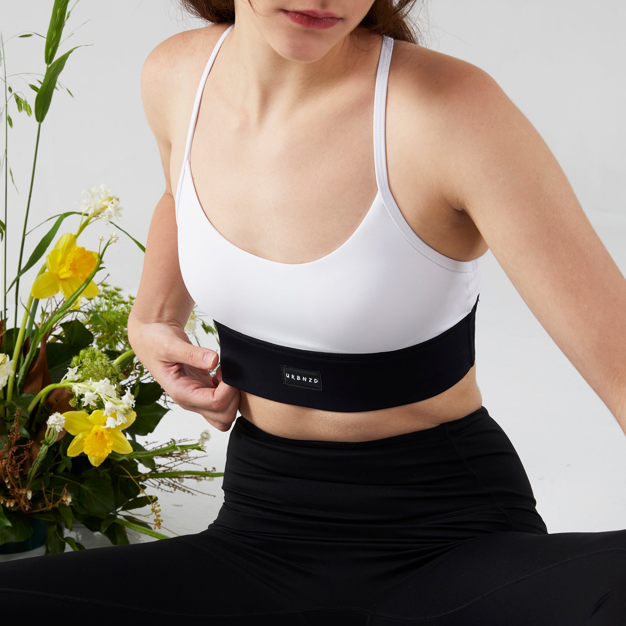 Revitalise Scoop Neck Bra - White Stark