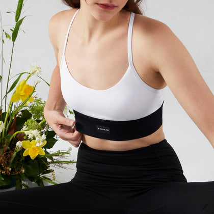 Revitalise Scoop Neck Bra - White Stark