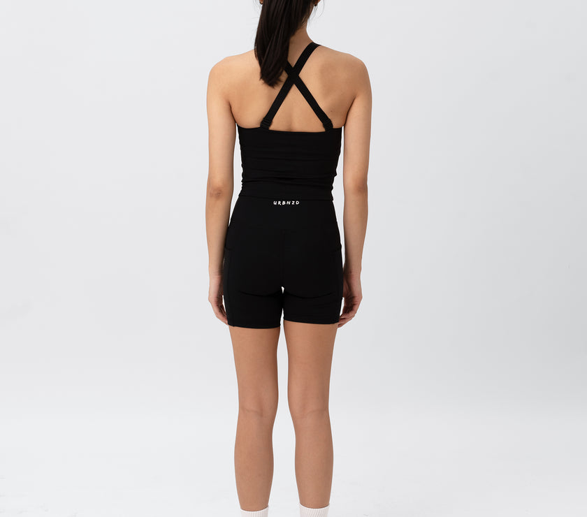 Adapt Highrise Biker Shorts (5") - Black