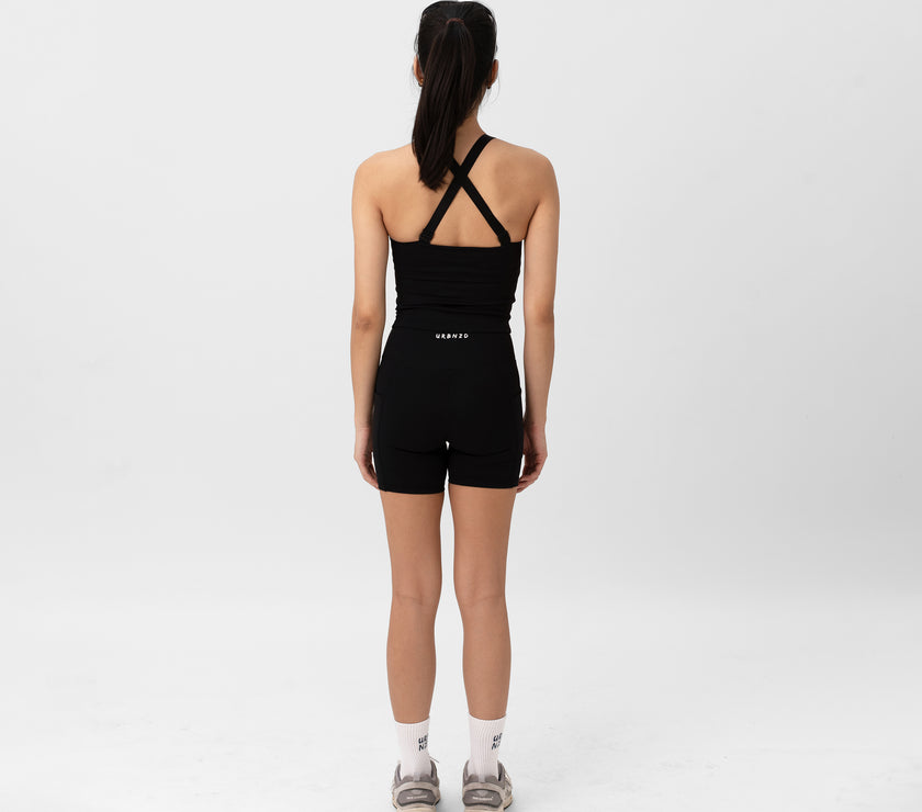 Adapt Highrise Biker Shorts (5") - Black