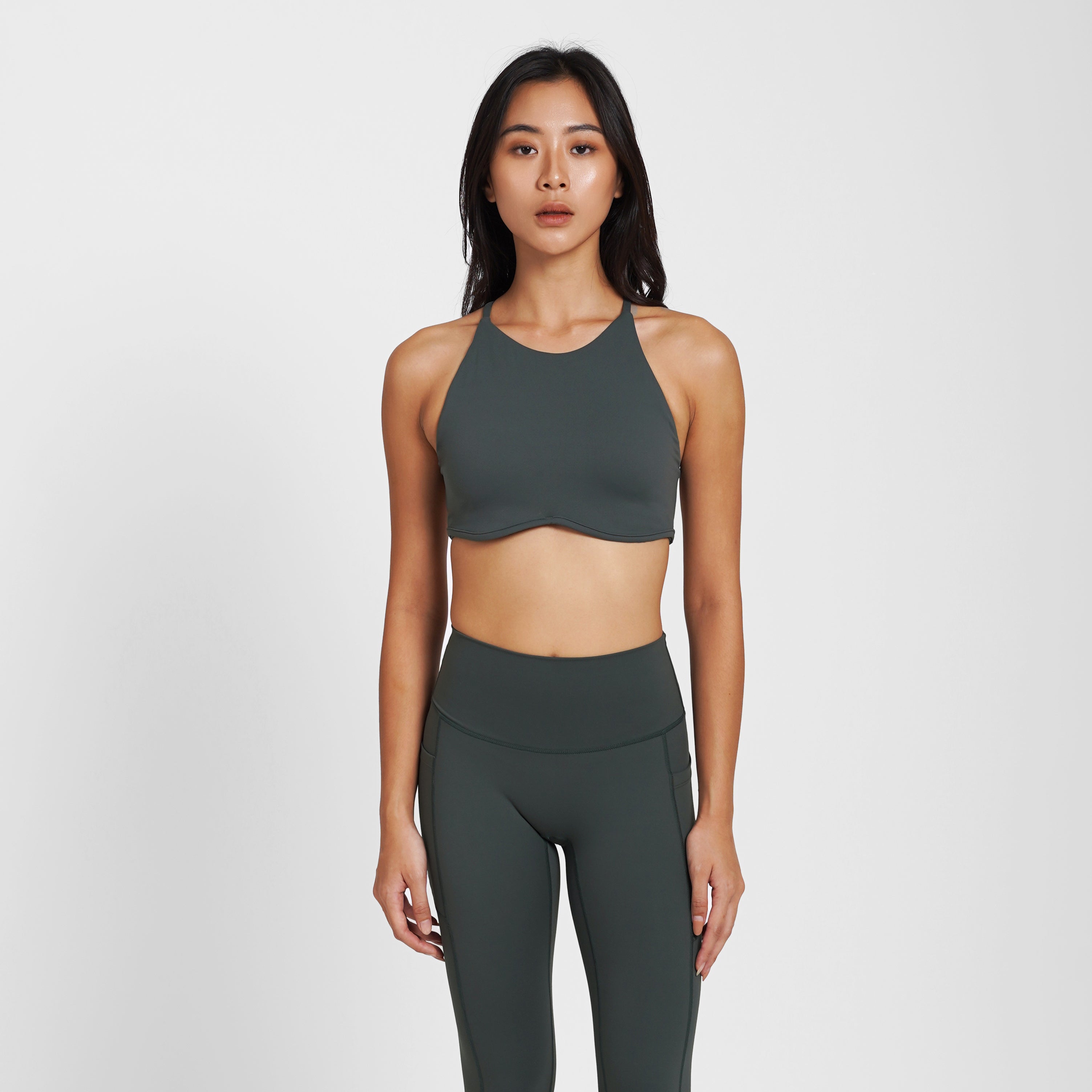 Cali Strappy Bra - Pine - Urbanized Co. S