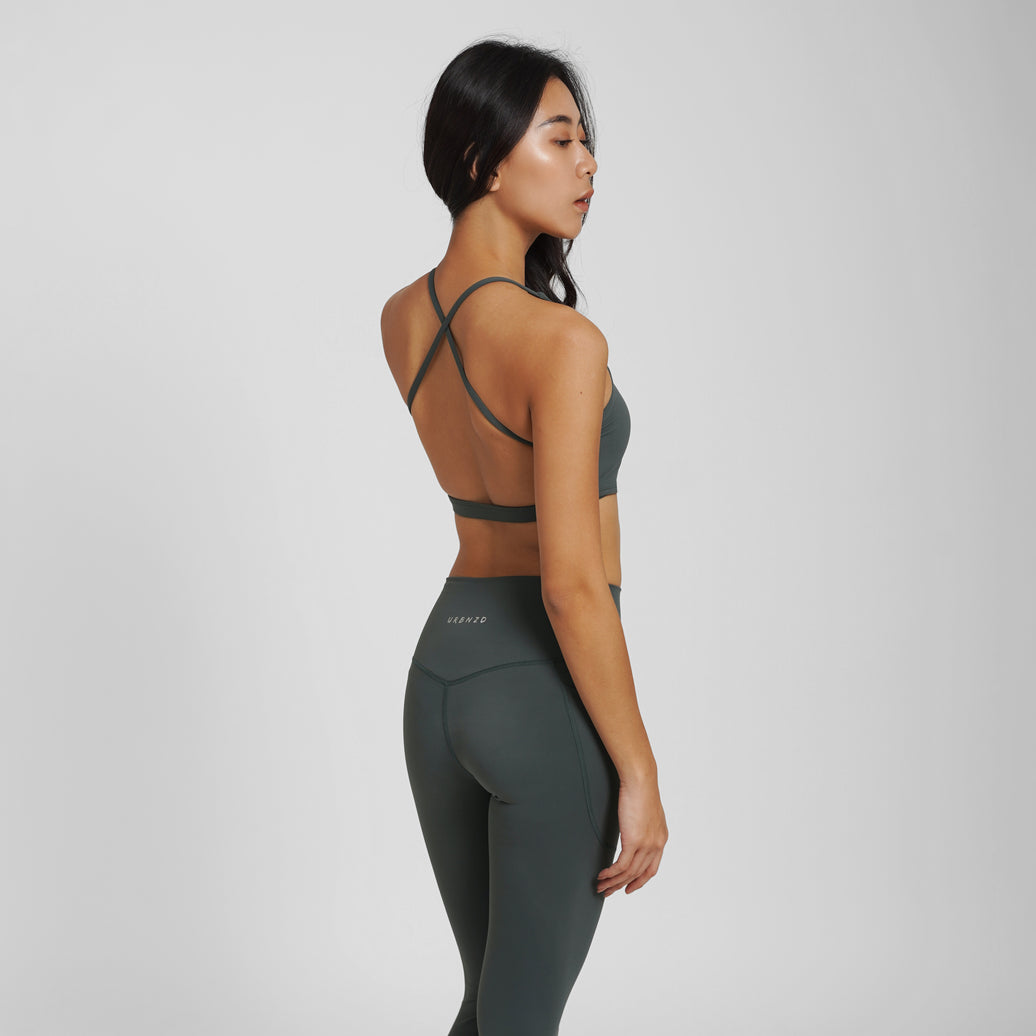 Cali Strappy Bra - Pine - Urbanized Co. S