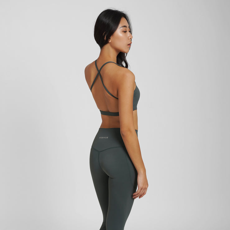 Cali Strappy Bra - Pine - Urbanized Co. S