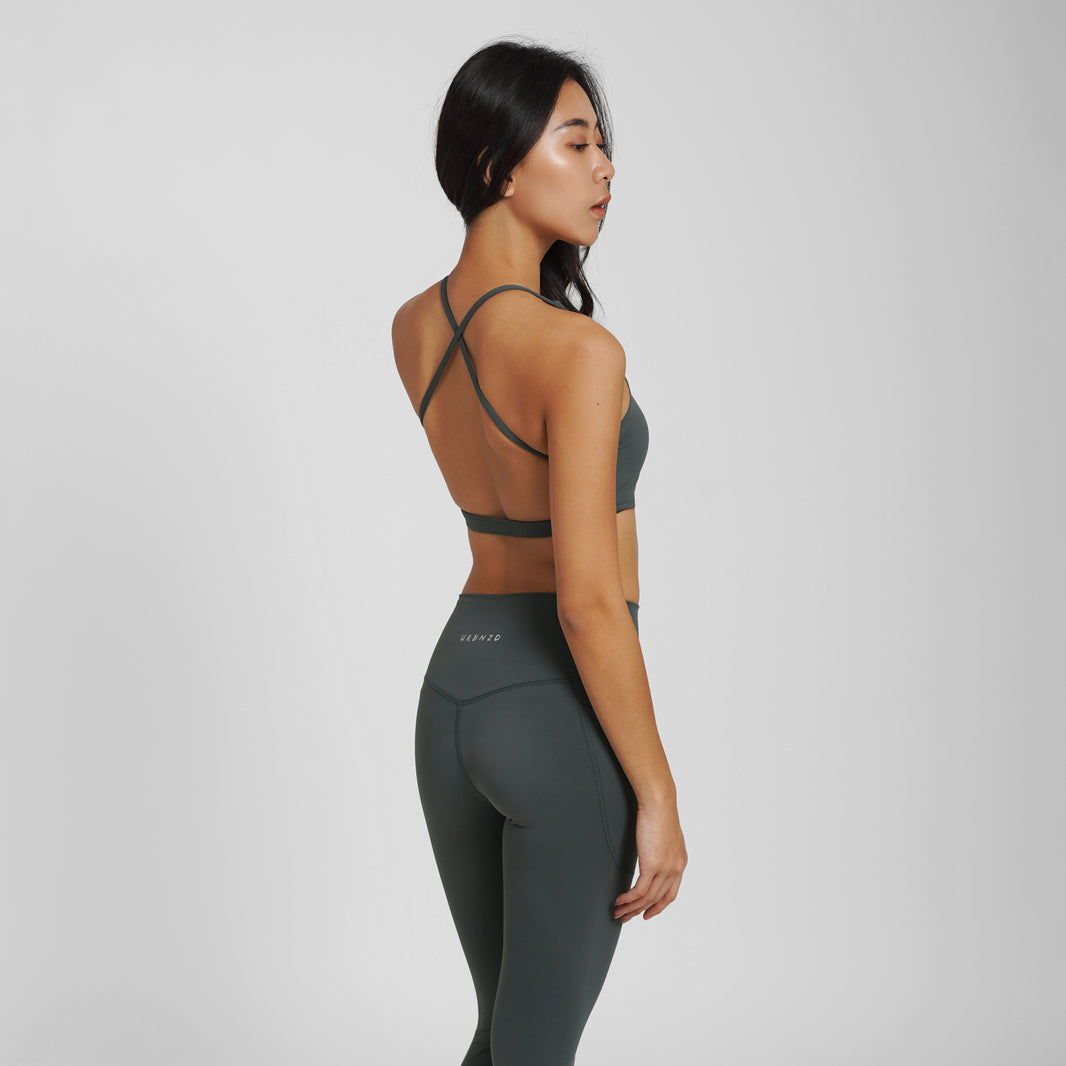 Cali Strappy Bra - Pine - Urbanized Co. S