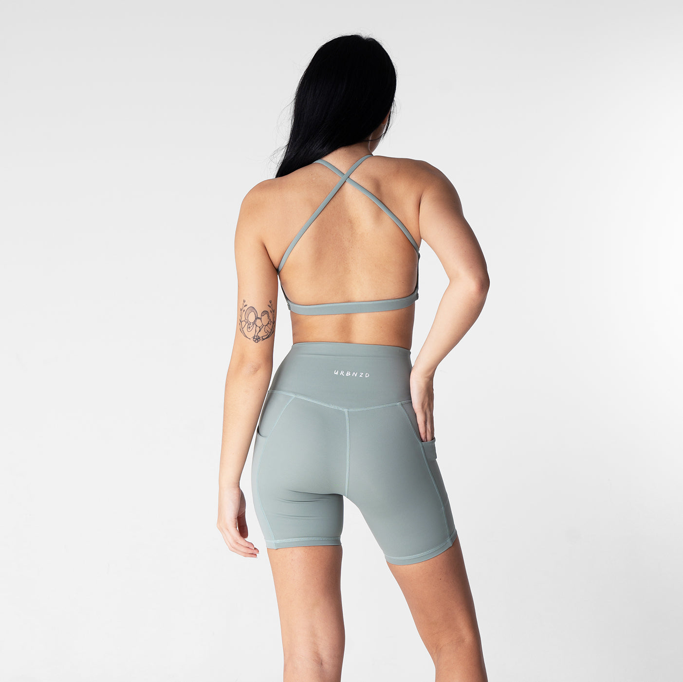 Cali Strappy Bra - Sage - Urbanized Co. S