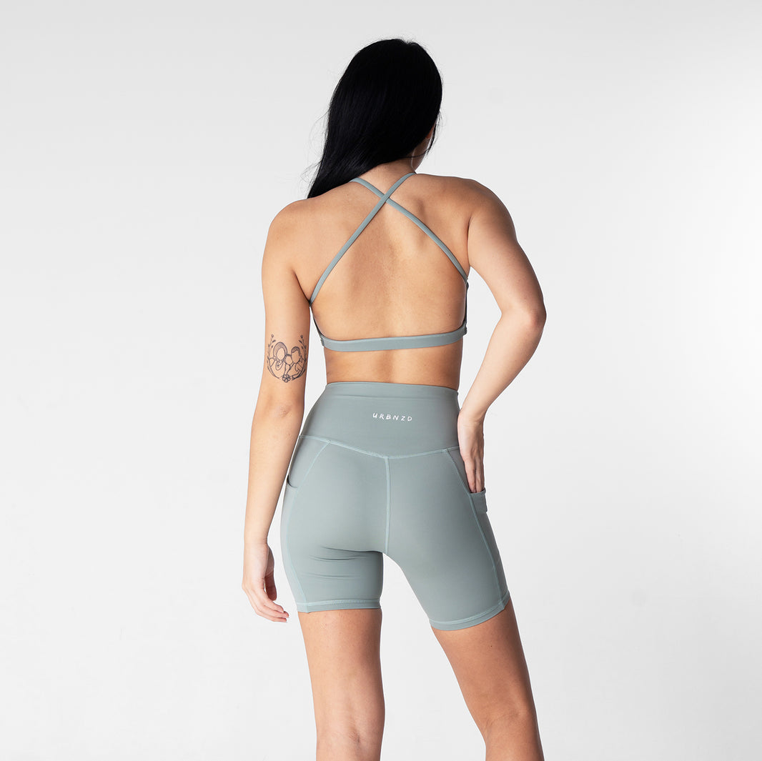 Cali Strappy Bra - Sage - Urbanized Co. S