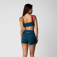 Training Bandeau Dual Strap Bra - Cobalt