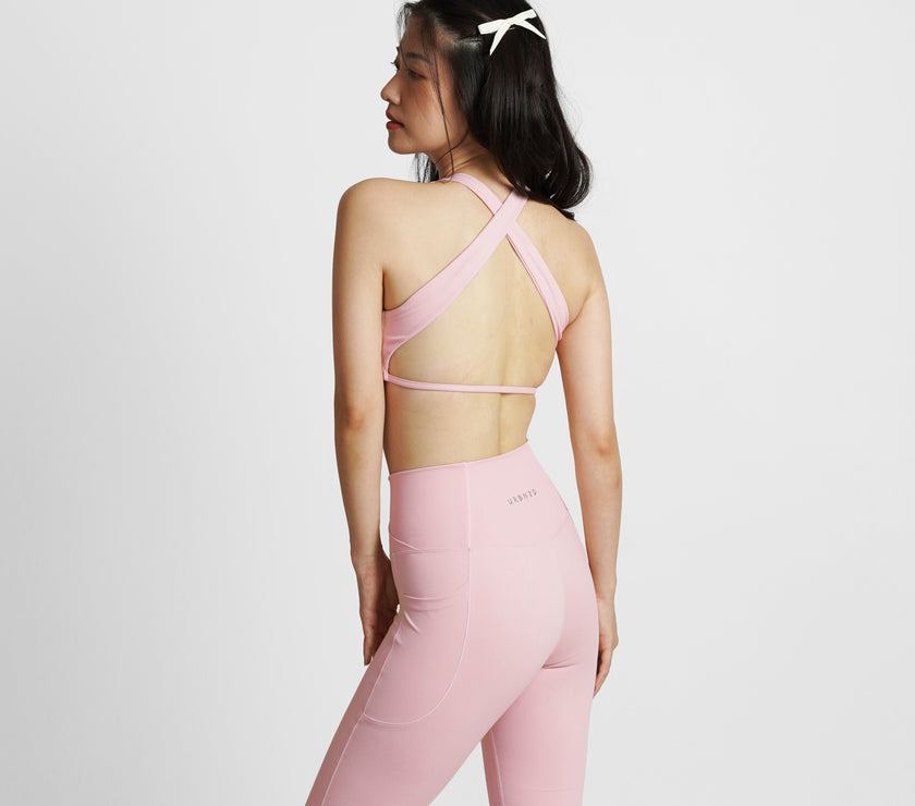 Enchante Crossback Bra - Blush - Urbanized Co. S