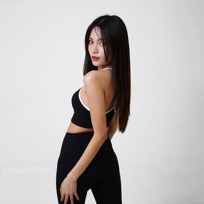 Revitalise Scoop Neck Bra - Black Stark - Urbanized Co. S