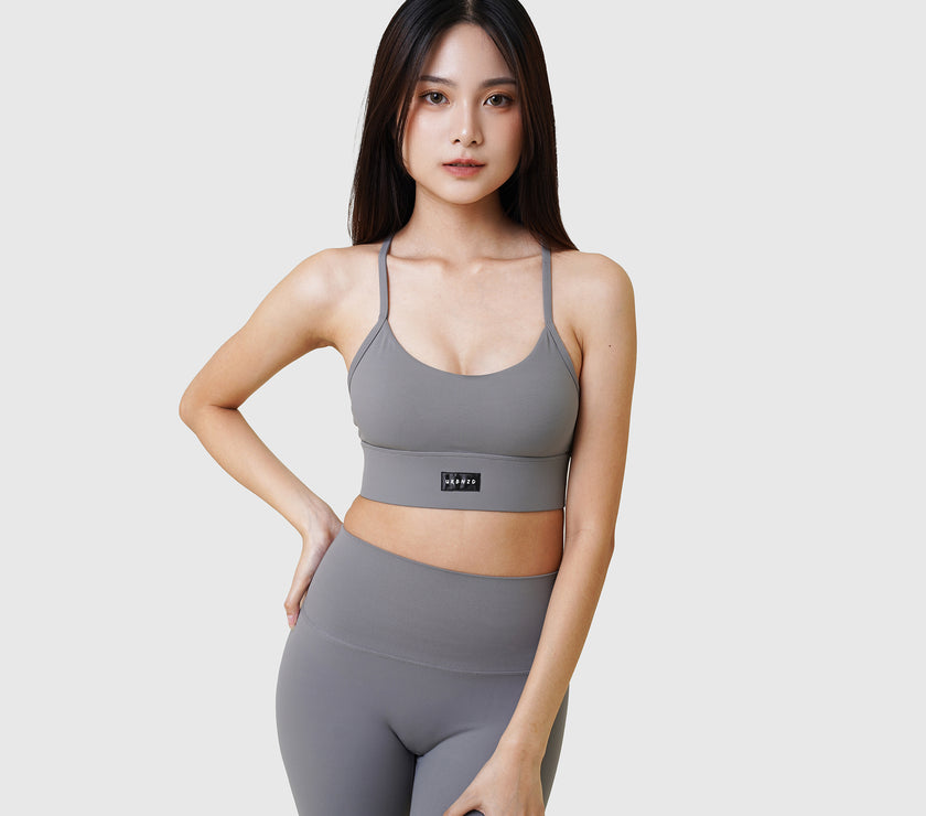 Revitalise Scoop Neck Bra - Heather - Urbanized Co. S
