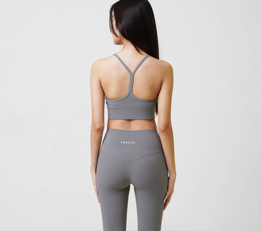 Revitalise Scoop Neck Bra - Heather - Urbanized Co. S