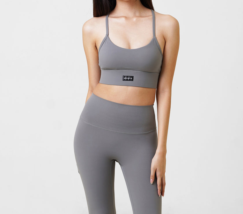 Revitalise Scoop Neck Bra - Heather - Urbanized Co. S