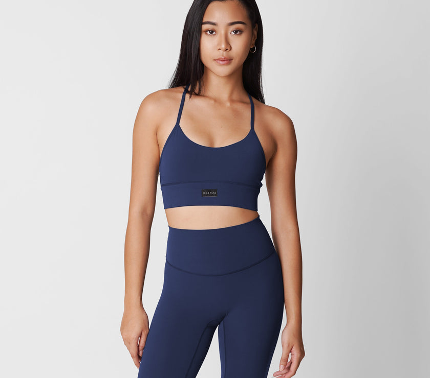 BACKORDER: Revitalise Scoop Neck Bra - Urbanized Co. Midnight / S