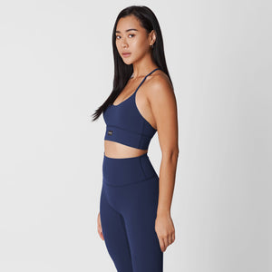 BACKORDER: Revitalise Scoop Neck Bra - Urbanized Co. Midnight / S