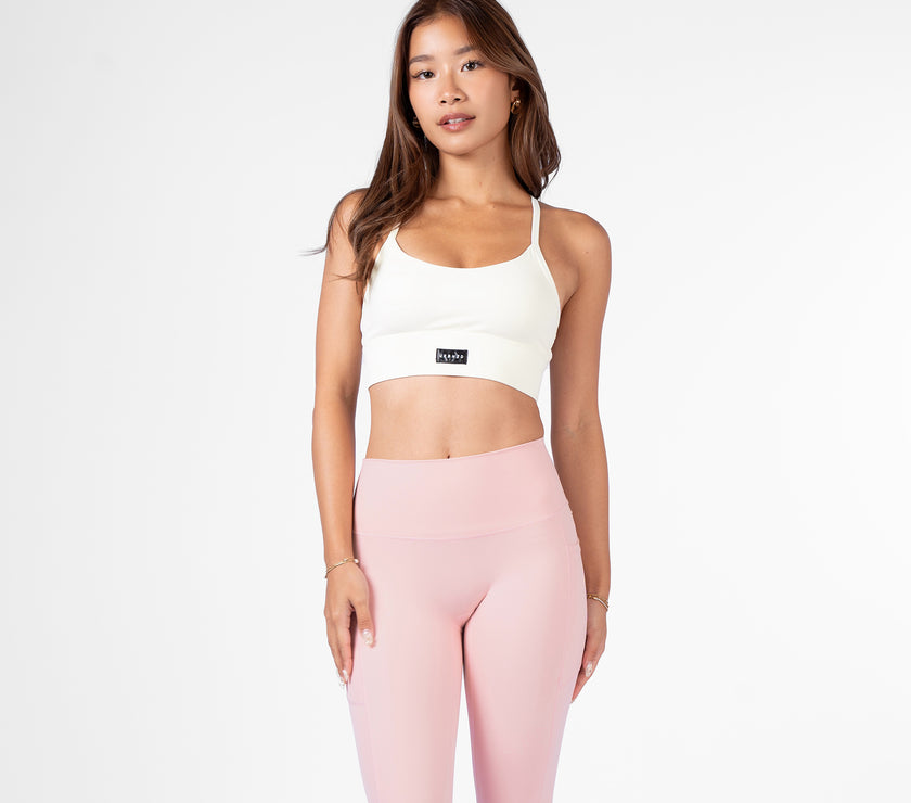 Revitalise Scoop Neck Bra - Milk