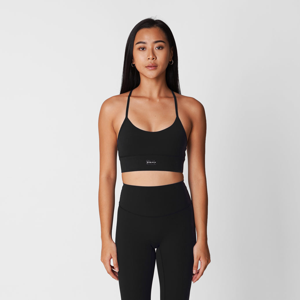 Revitalise Scoop Neck Bra - Black - Urbanized Co. S