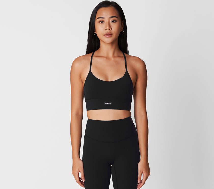 Revitalise Scoop Neck Bra - Black - Urbanized Co. S