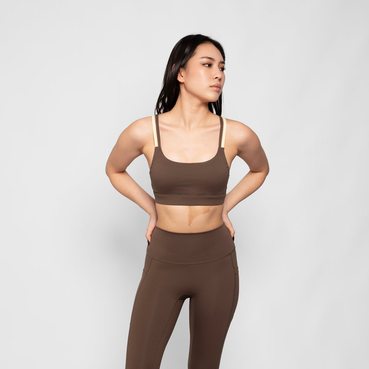 Accent Outline Bra - Olive