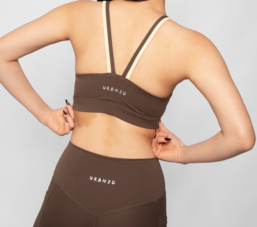 Accent Outline Bra - Olive