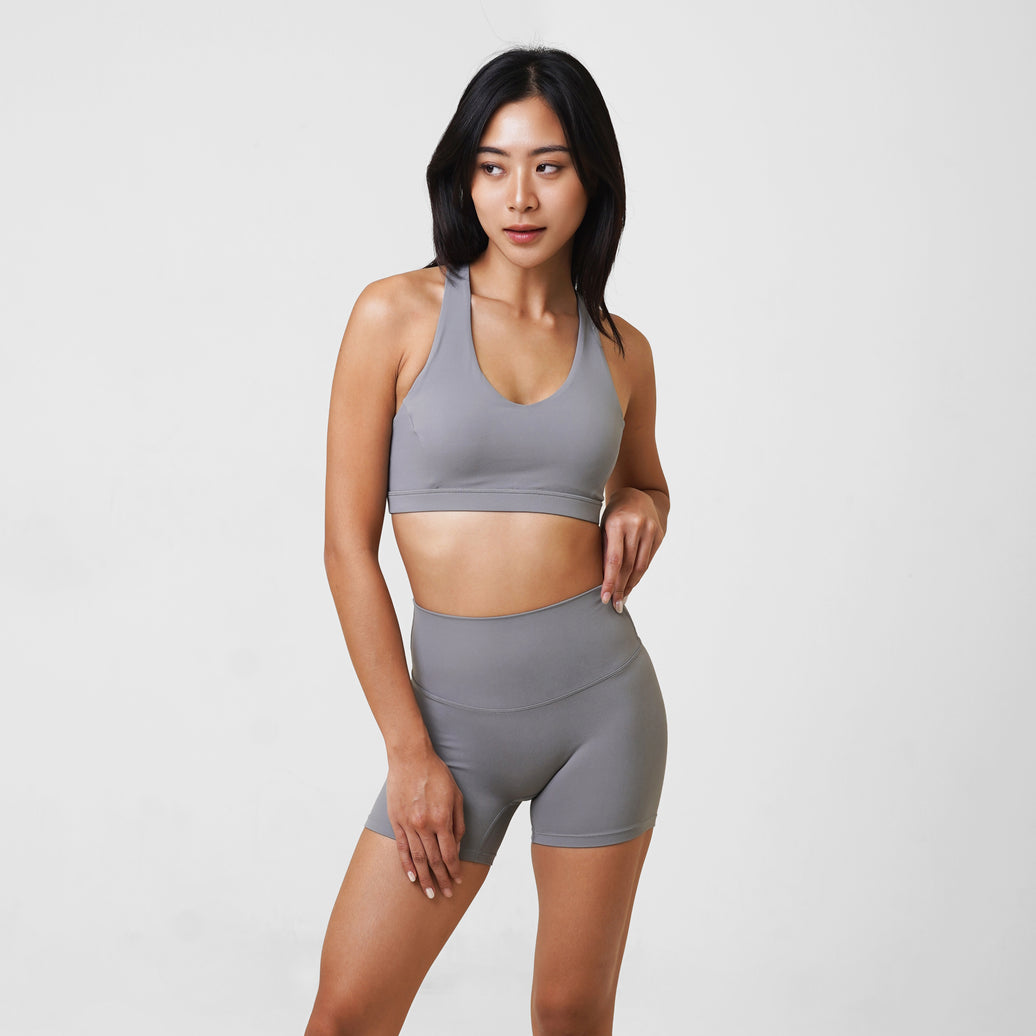 Rylie Racerback Bra - Heather - Urbanized Co. S