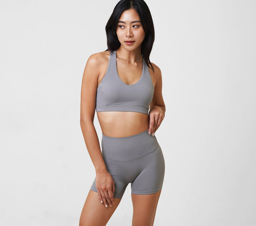 Rylie Racerback Bra - Heather - Urbanized Co. S