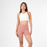 Apex High Neck Bra - Milk