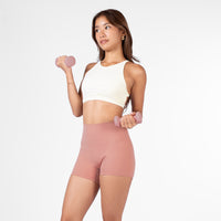 Apex High Neck Bra - Milk