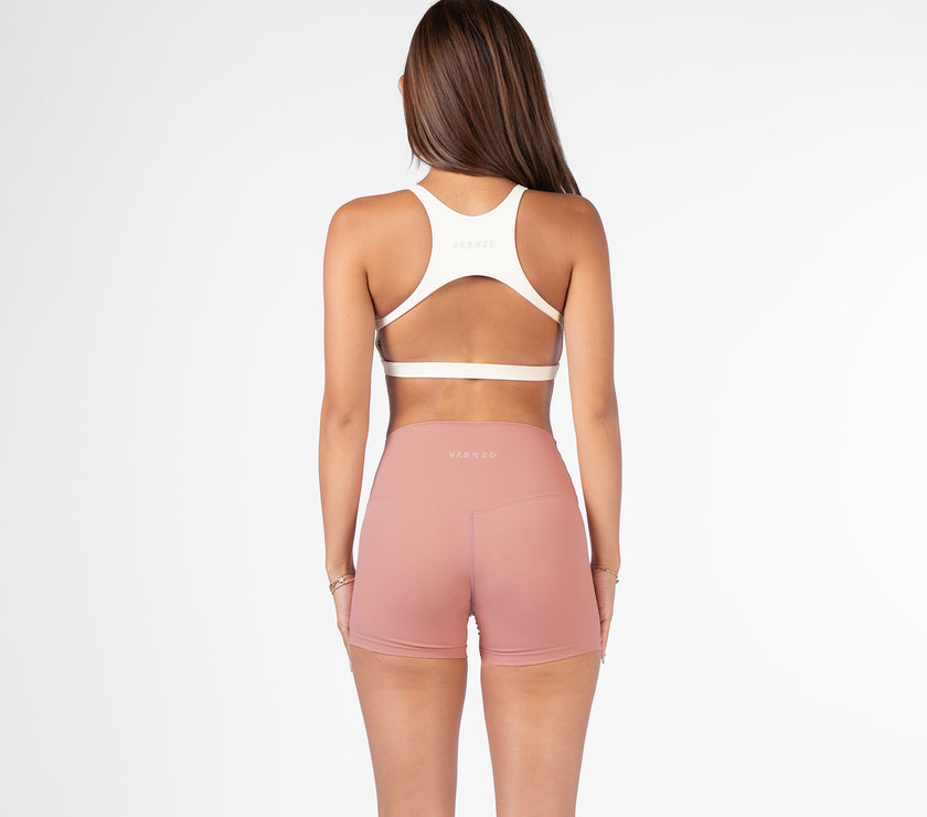 Apex High Neck Bra - Milk