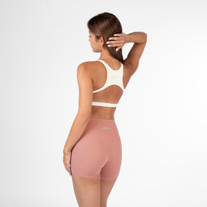 Apex High Neck Bra - Milk