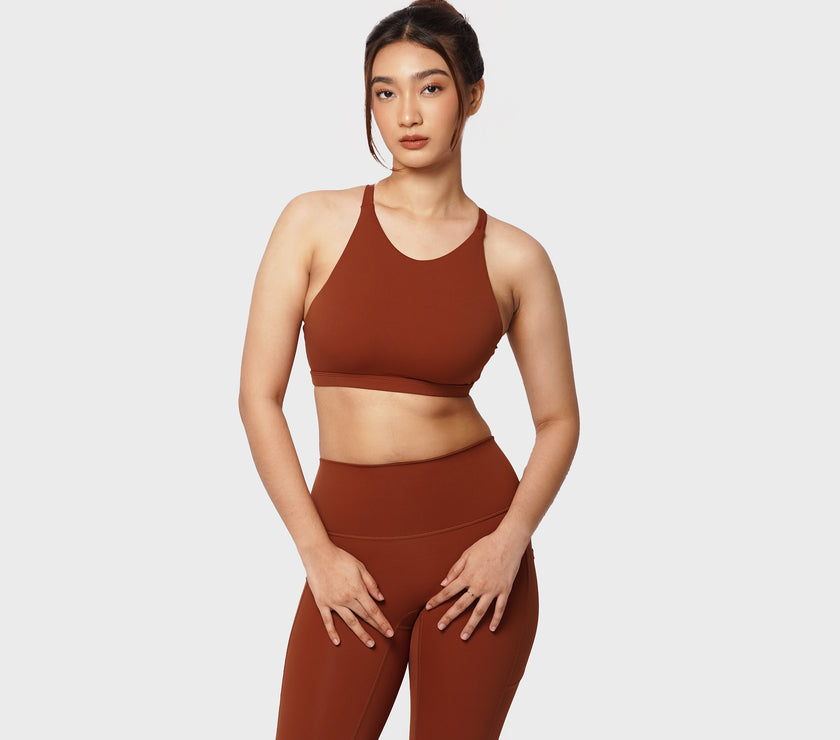 Apex High Neck Bra - Mars