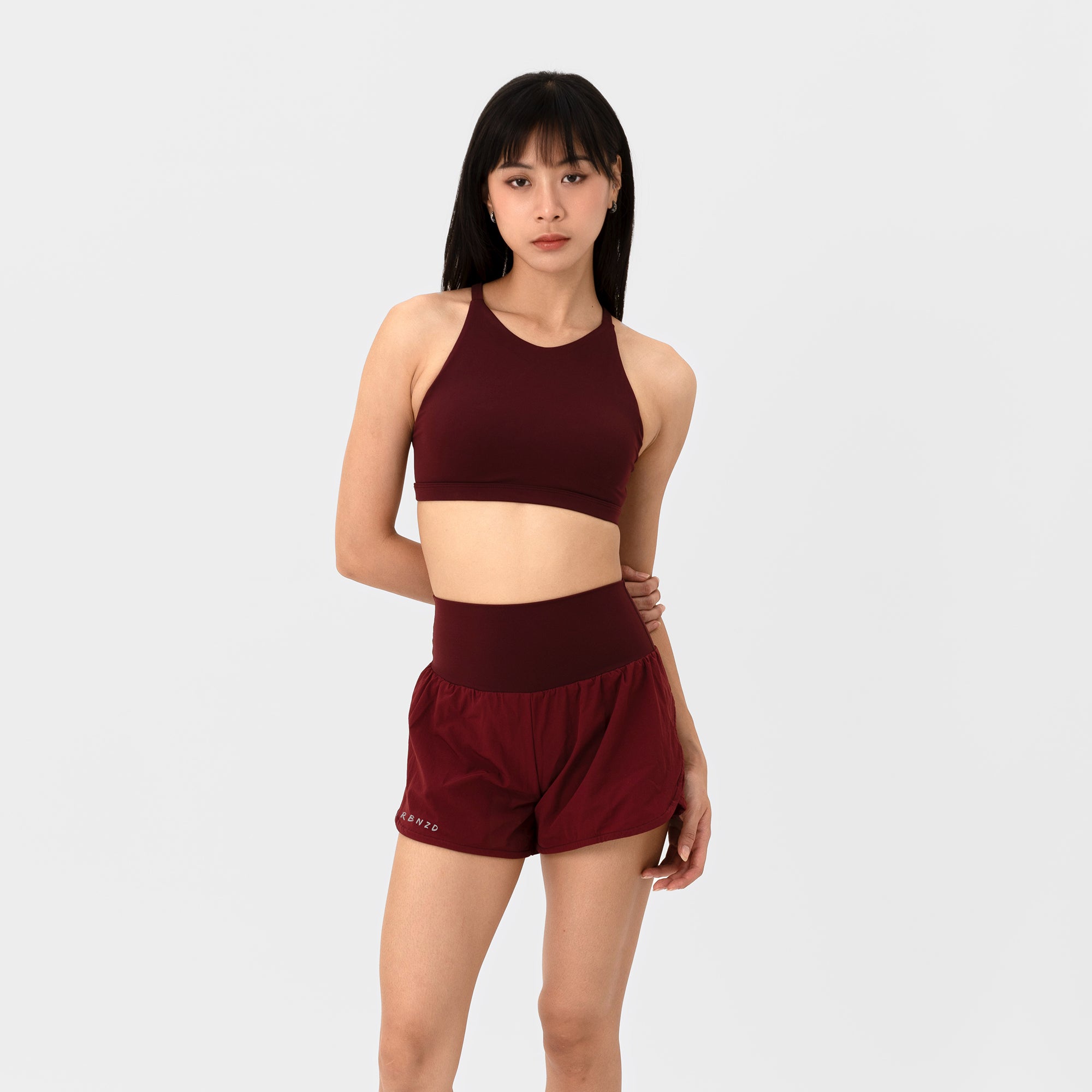 Apex High Neck Bra - Rouge