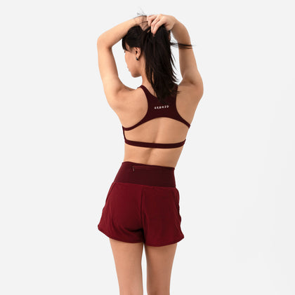 Apex High Neck Bra - Rouge