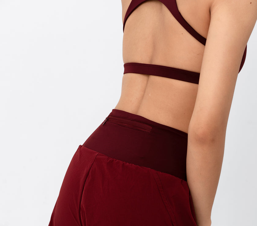 Apex High Neck Bra - Rouge