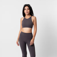 Apex High Neck Bra - Storm