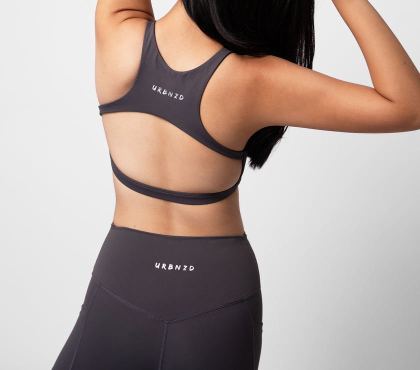 Apex High Neck Bra - Storm