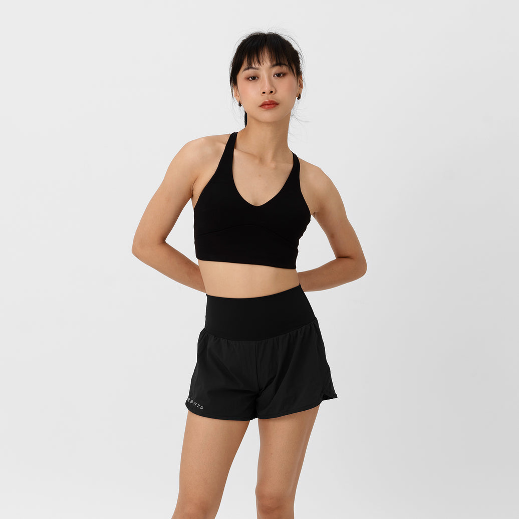 Pointe Strappy Bra - Black