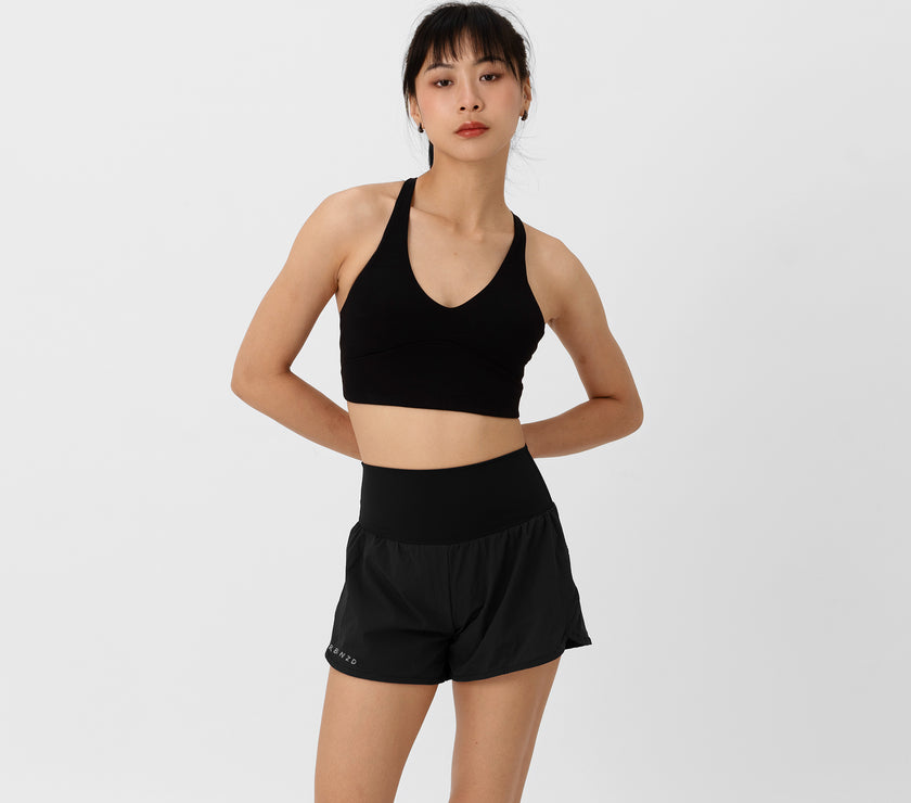 Pointe Strappy Bra - Black