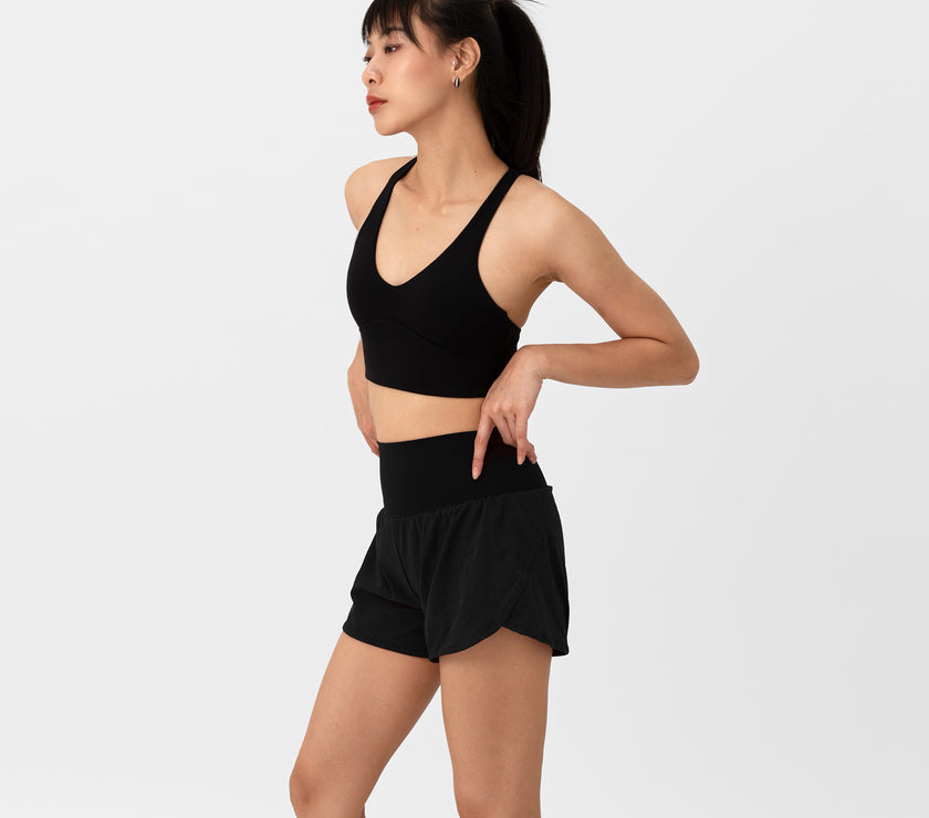 Pointe Strappy Bra - Black