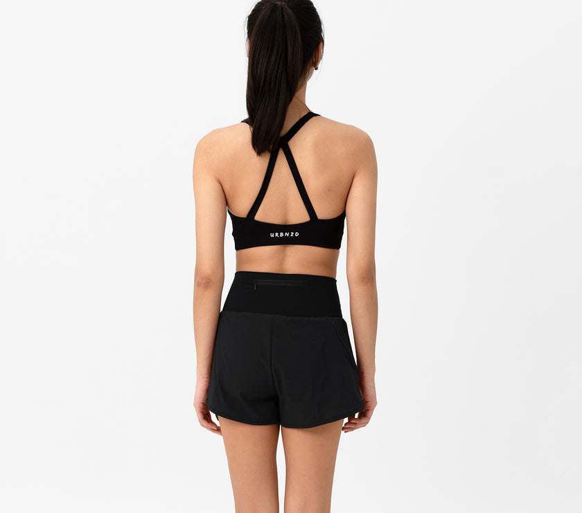 Pointe Strappy Bra - Black