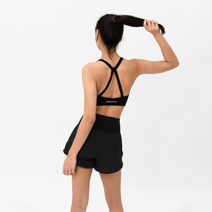 Pointe Strappy Bra - Black