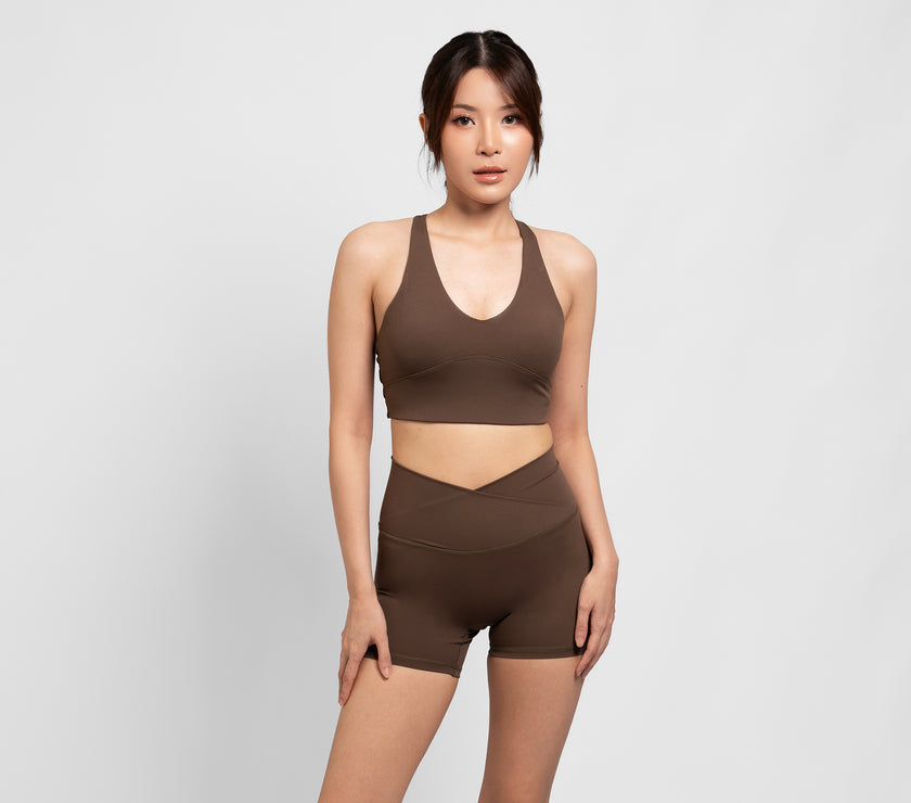 Pointe Strappy Bra - Olive