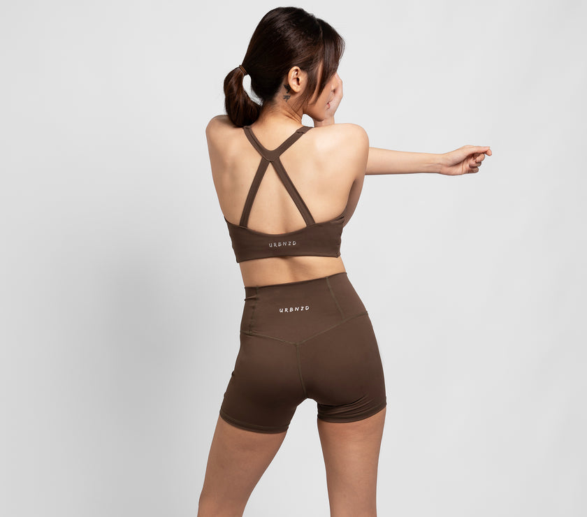 Pointe Strappy Bra - Olive